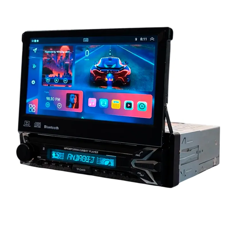 Автомагнитола андроид выдвижным экраном 7 дюйм MARDS 1 DIN 2Gb+32Gb