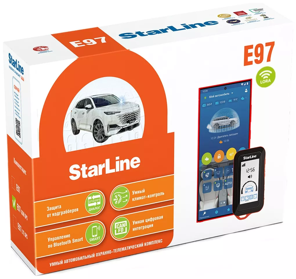 Автосигнализация StarLine E97 LoRa с обратной связью
