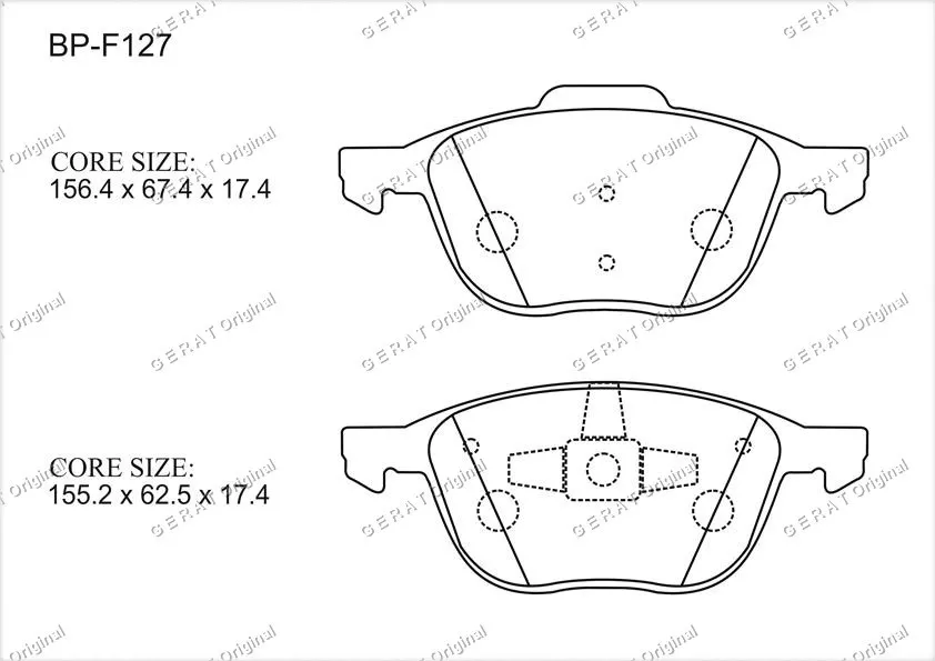Колодки Gerat передние BP-F127