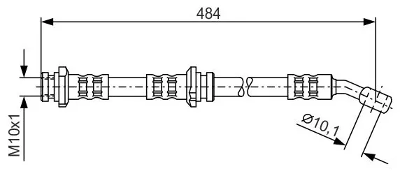 BOSCH Тормозной Шланг 1987476801
