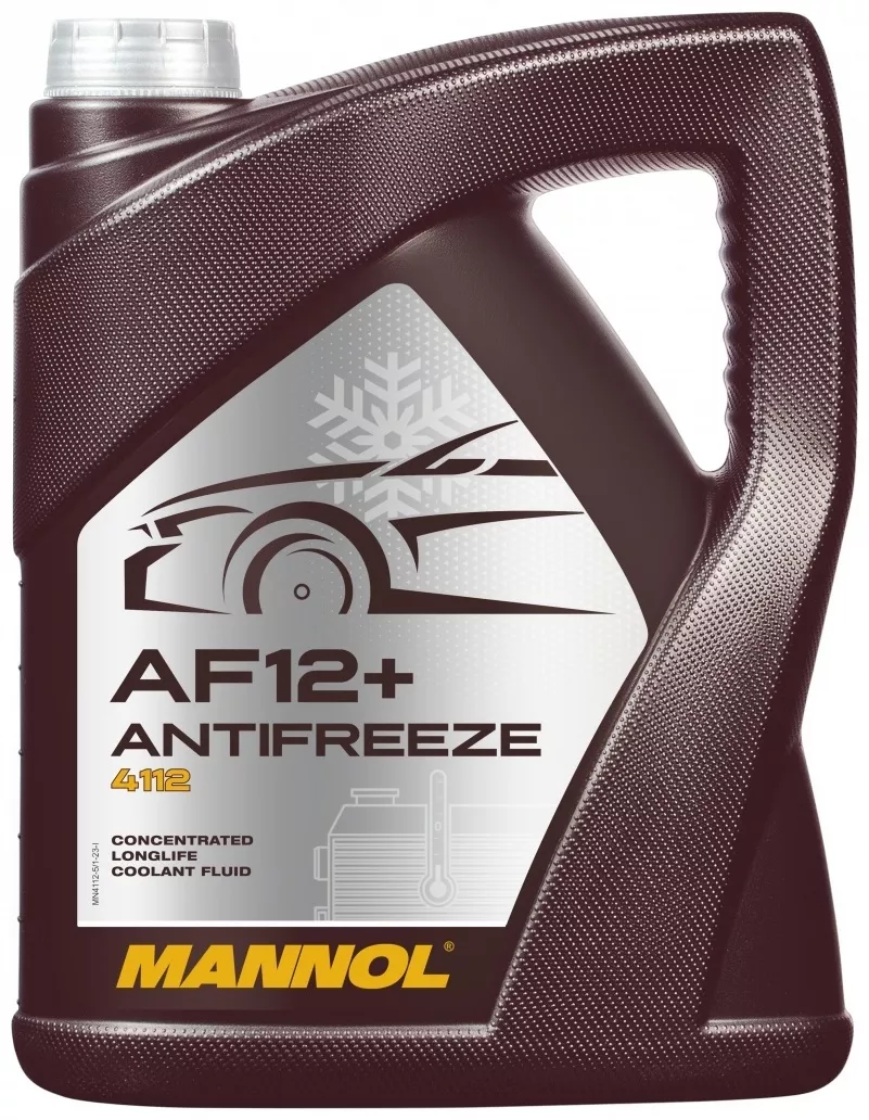 Антифриз Mannol 4112 AG12 Konzentrat қызыл (қызғылт) G-12+ 5 л