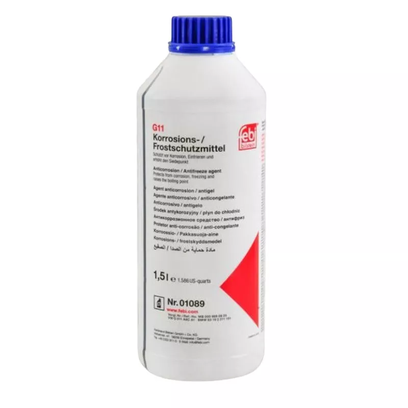 Антифриз концентрат Febi 01089 G11 -36 синий 1,5л