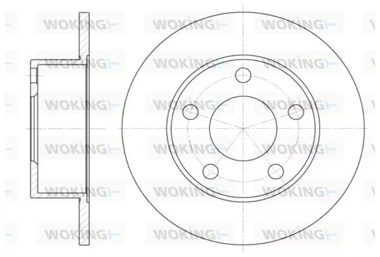 Диски Woking задние D612100