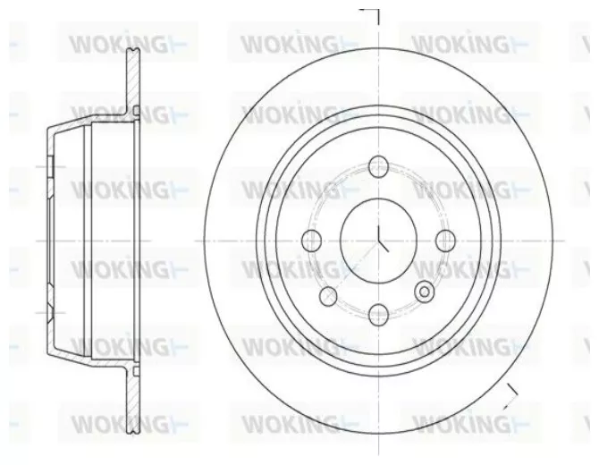 Диски Woking задние D620700