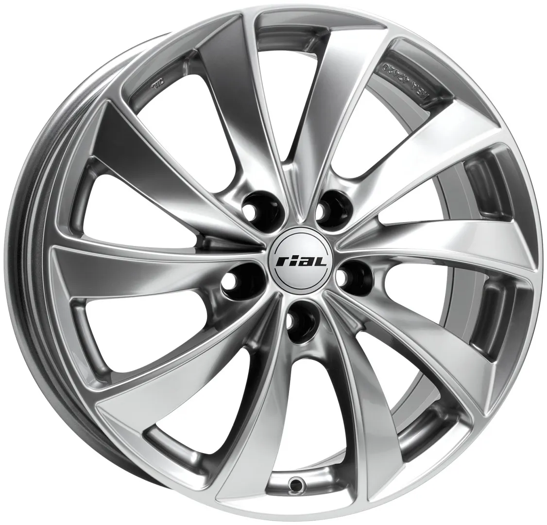 Rial Lugano 8x18/5x100 D63.3 ET35 серебристый