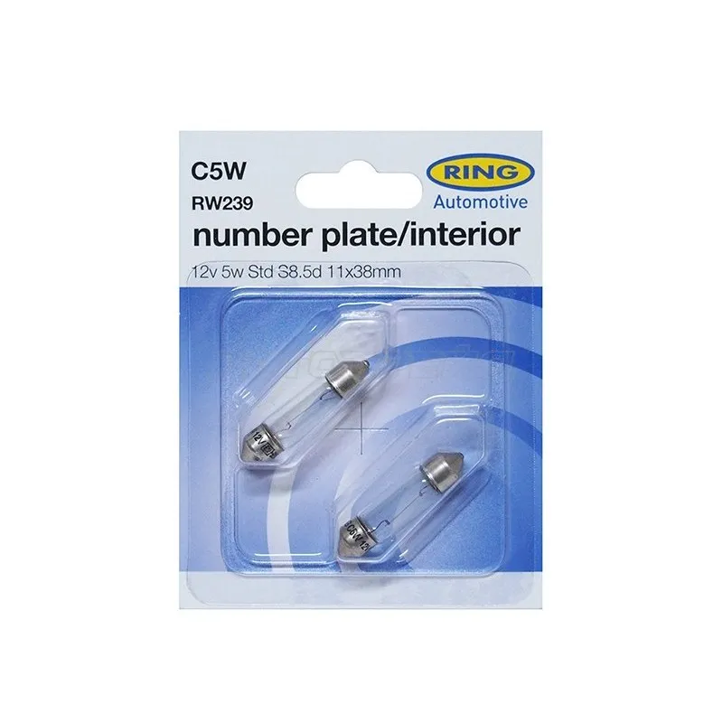 Қосымша жарықтандыру шамы C5W Spotlight 11 x 38 12V 5W Blister 2 дана