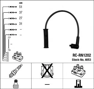 Свечные провода NGK 4053