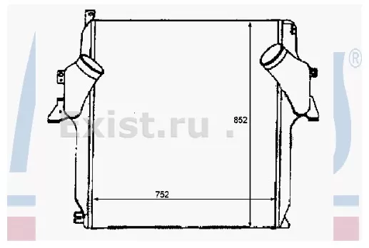 Nissens радиатор интеркулера 96972