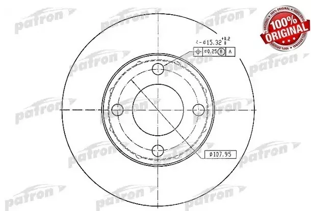 Диски PATRON передние PBD1530