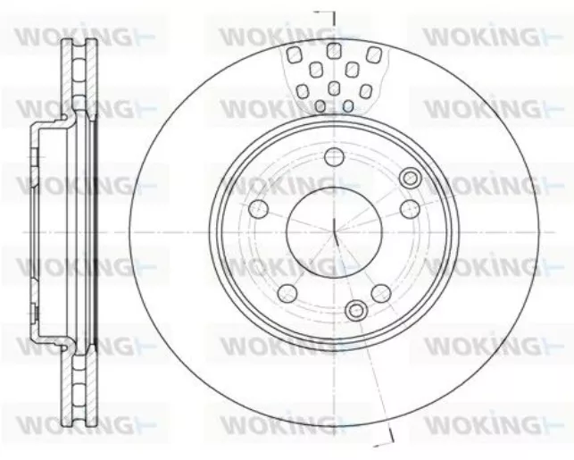 Диски Woking передние D675110