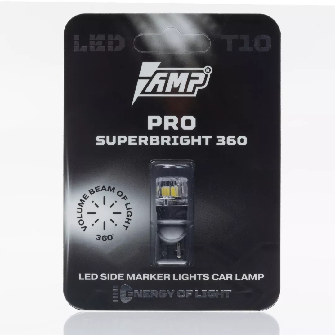 AMP PRO 360 SuperBright T10 LED W5W, 1 дана
