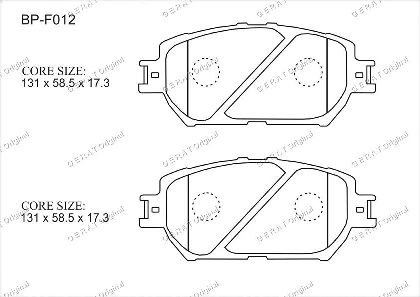 Колодки Gerat передние BP-F012