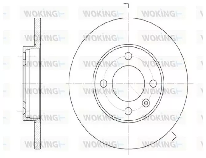 Диски Woking передние D608801
