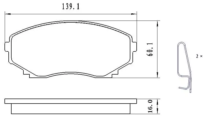 Колодки Winkod передние W1616BP