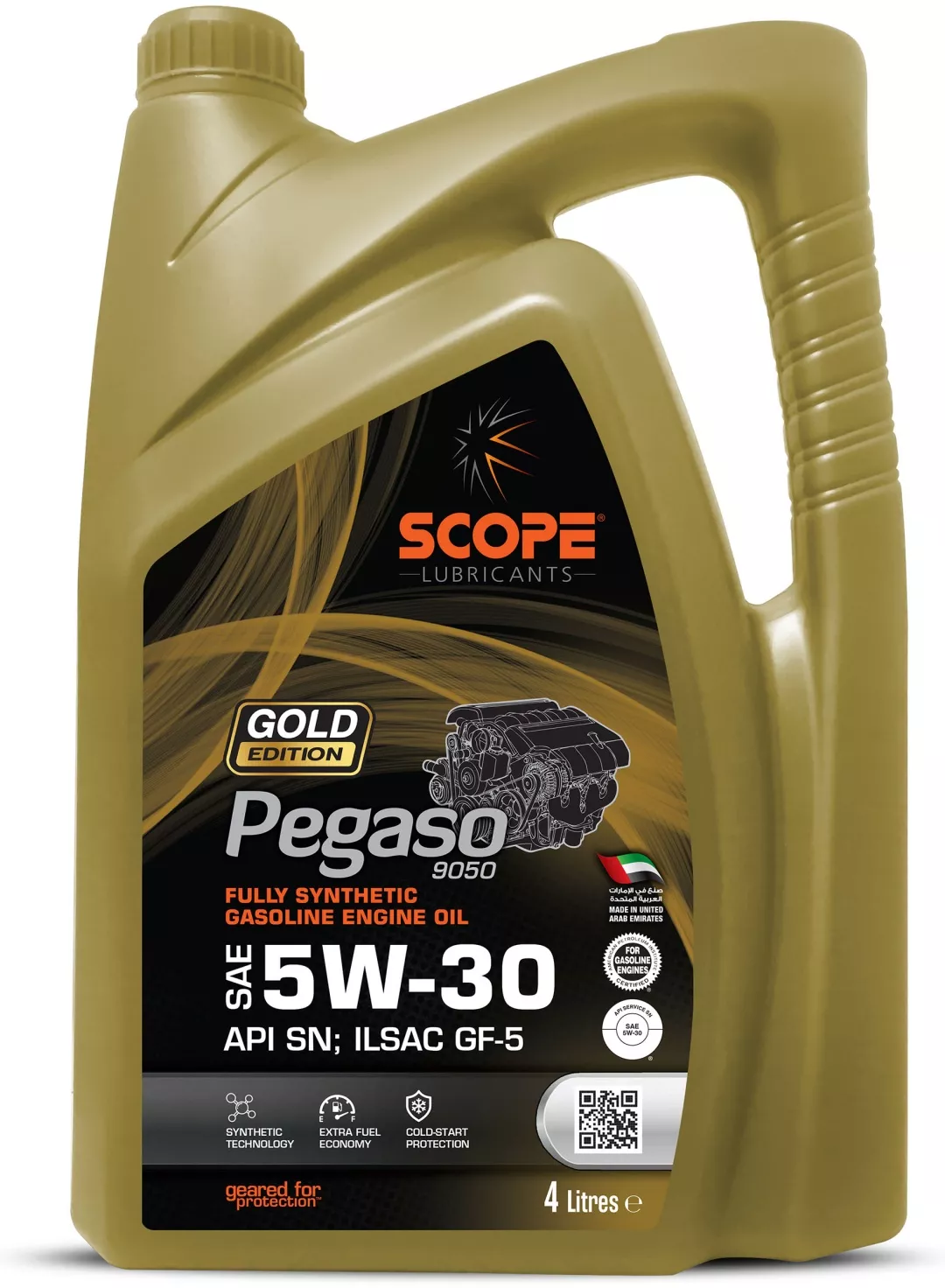 Моторное масло Синтетическое Scope Fully Synthetic Gasoline Engine Oil 5W-30 4 л