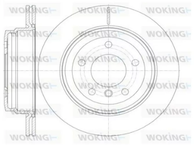 Диски Woking задние D697710