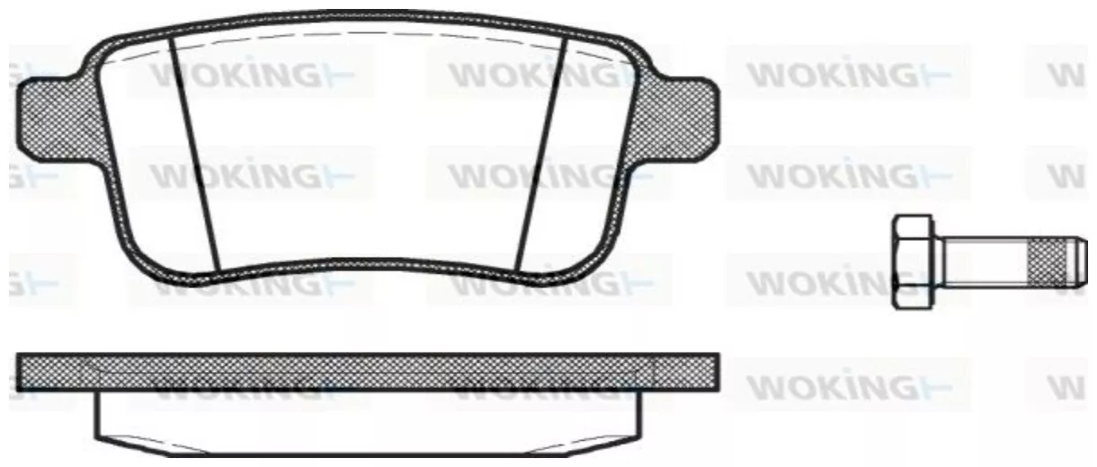 Колодки Woking P12523.00