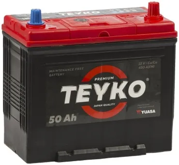 Teyko 6СТ-50 Yuasa 50 Ач прямая, обратная