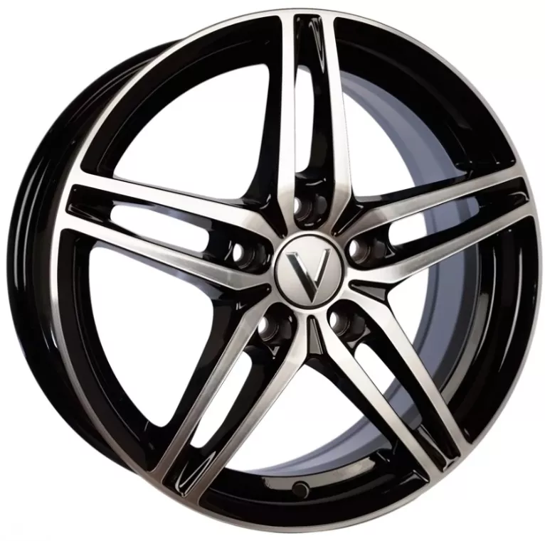 Вектор B219 6.5x16/5x114.3 D54.1 ET45 4 диска серебристый, черный
