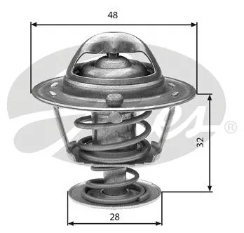 GATES Термостат, Охлаждающая Жидкость TH32576G1