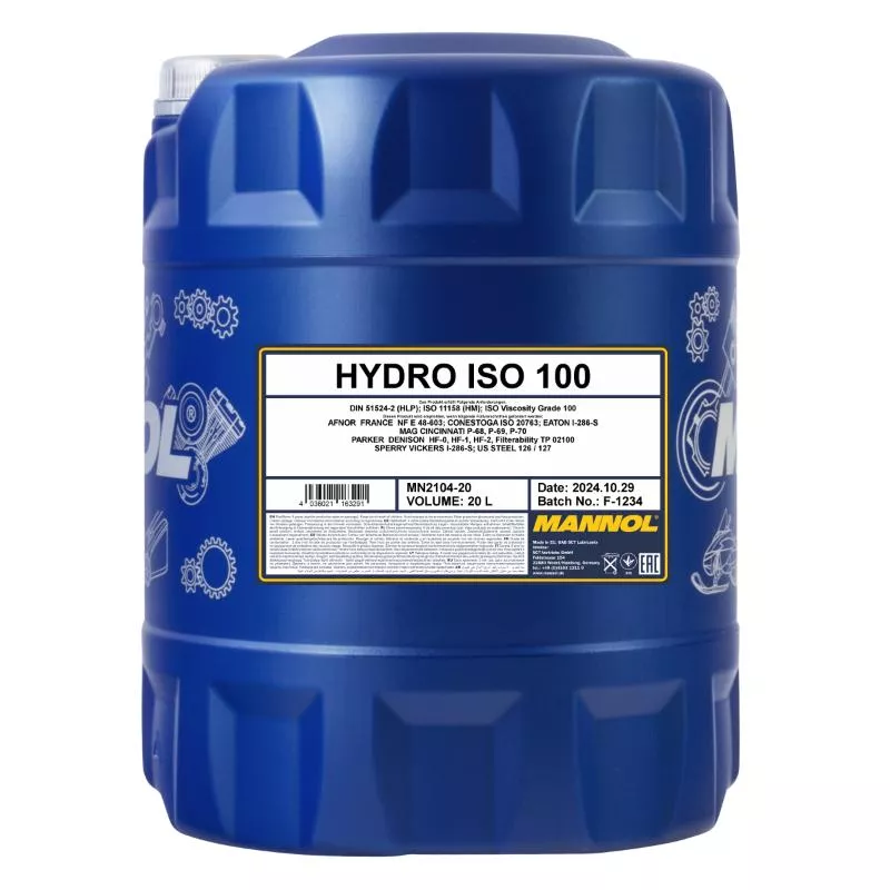 Гидравликалық май MANNOL ISO 100 2104 20 л