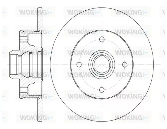 Диски Woking задние D602400