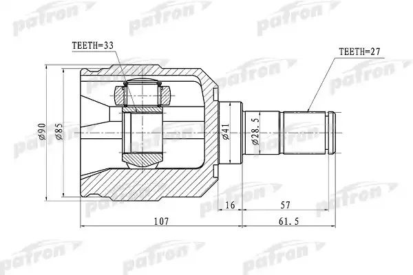 PATRON шрус PCV1355