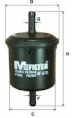 MFilter топливный фильтр BF675