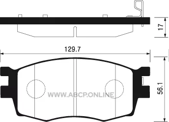 Колодки Hyundai Accent/Verna (05-) / Kia Rio III (05-) F