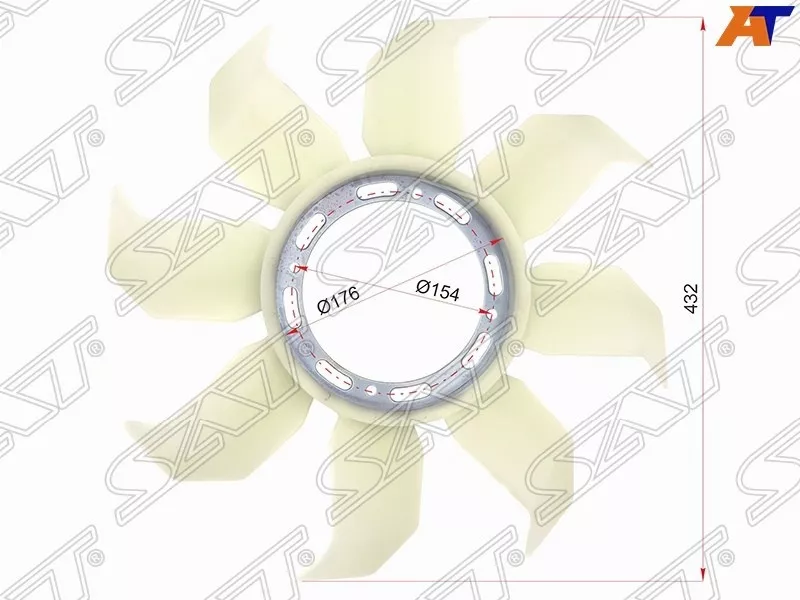 SAT муфта вентилятора охлаждения ST-MD334659