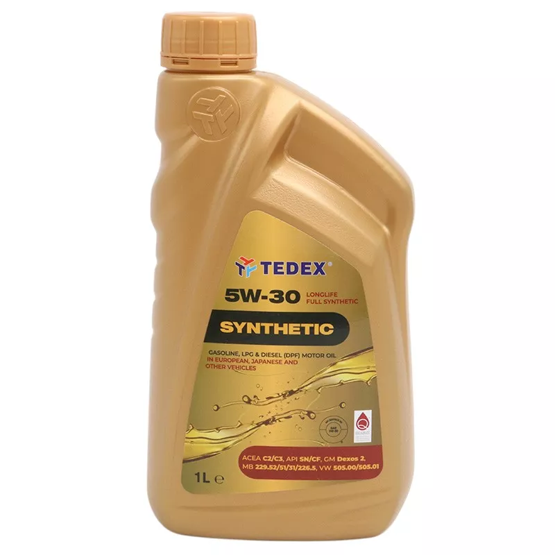 Масло моторное синтетическое TEDEX SYNTHETIC API: SN/SM/CF SAE:5W-30 LL 1 л