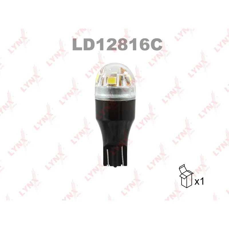 Лампа светодиодная LED W16W T15 12V W2,1x9,5d SMDx5 5500K CANbus