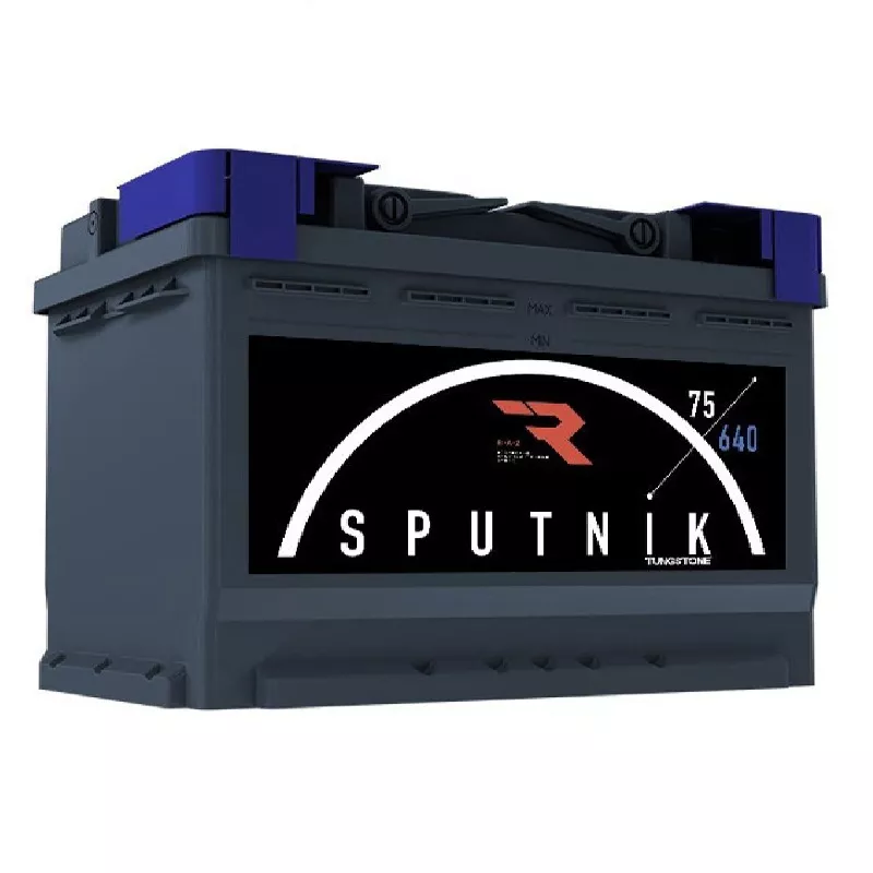 Аккумулятор Sputnik 75 Ah, 640 A, 276x175x190 обр