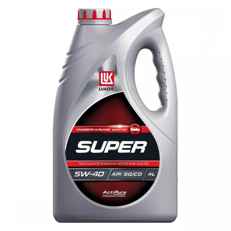 Полусинтетическое моторное масло LUKOIL 3471800 SUPER 5W-40 4 л