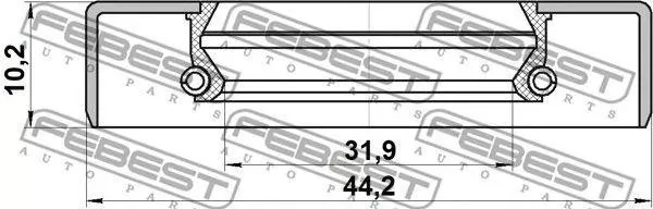 FEBEST сальник 95GDS-34441010X