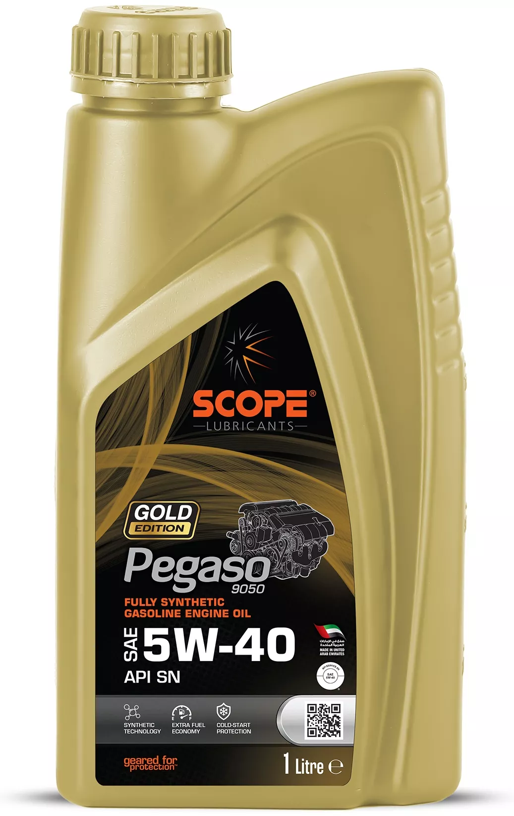 Моторное масло Синтетическое Scope Fully Synthetic Gasoline Engine Oil 5W-40 1 л