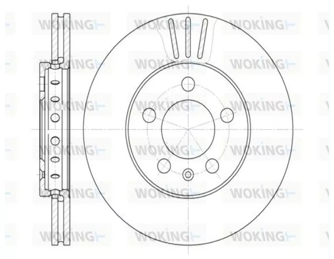 Диски Woking передние D654510