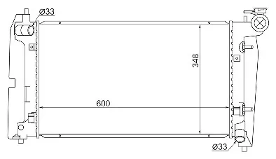 SAT радиатор основной TY0001-120