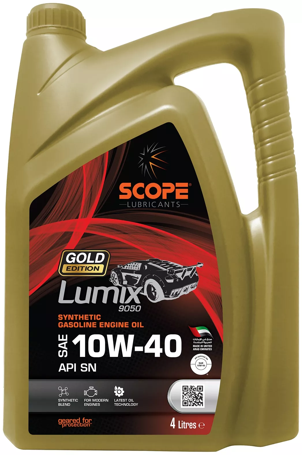 Моторное масло Синтетическое Scope Synthetic Gasoline Engine Oil 10W-40 4 л