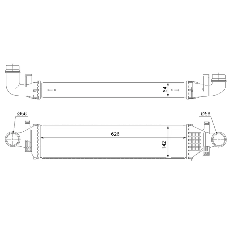 Интеркулер A-CLASS W176 12-18/B-CLASS W246 11-18/CLA-CLASS 13-19/GLA-CLASS 13-19