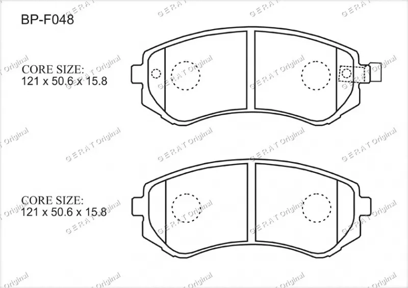 Колодки Gerat передние BP-F048