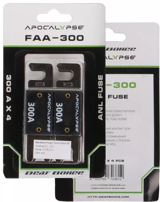 Deaf Bonce предохранитель Apocalypse FAA-300A 4 шт