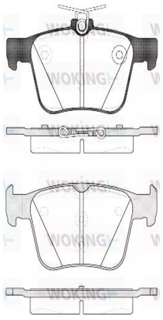 Колодки Woking P1416310