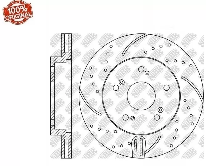 Диски NIBK передние E-RN1218DSET-M