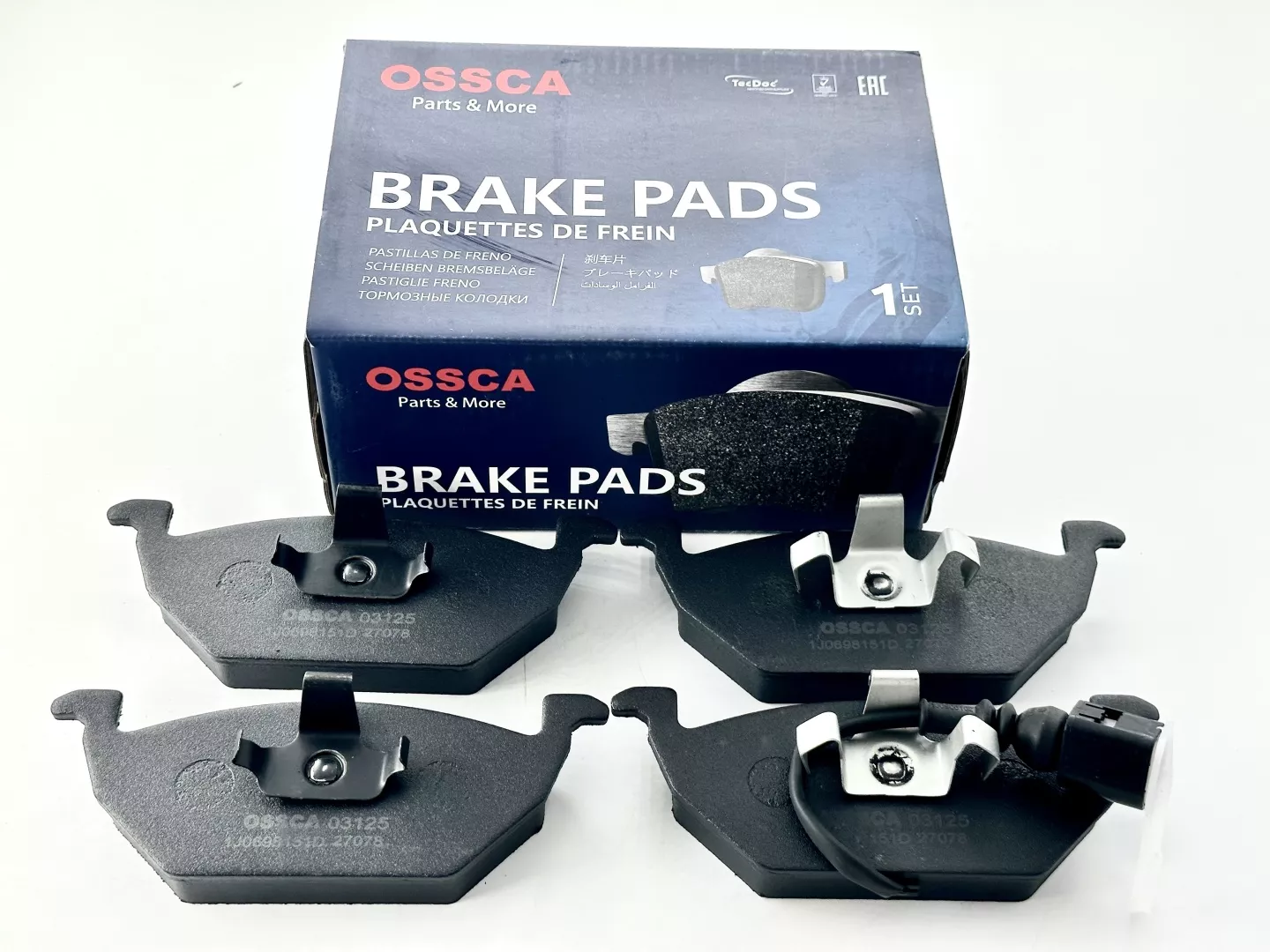 Колодки OSSCA передние 1J0698151D 4 шт