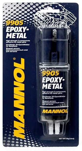 Mannol клей 9905 24 мл черный