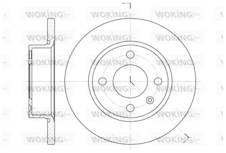 Диски Woking передние D642500