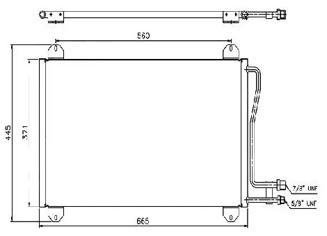 SAT радиатор кондиционера ST-MD10-394-0