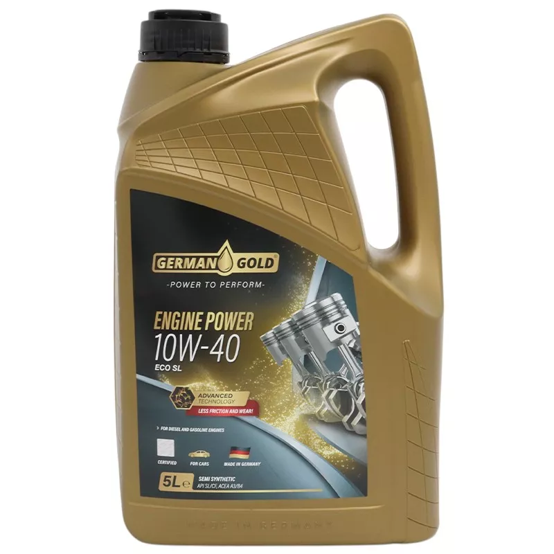 Масло моторное полусинтетическое German Gold ECO SL 10W-40 Engine Power 5 л