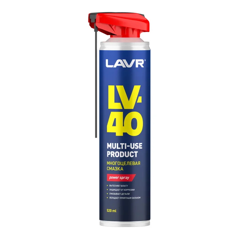 LAVR Смазка многоцелевая LV-40, 520 мл